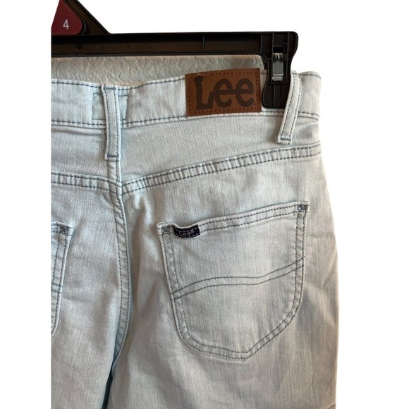 Lee Blue Denim Jean Shorts Light Wash Women's Size 4 High Rise NWT - Picture 4 of 4